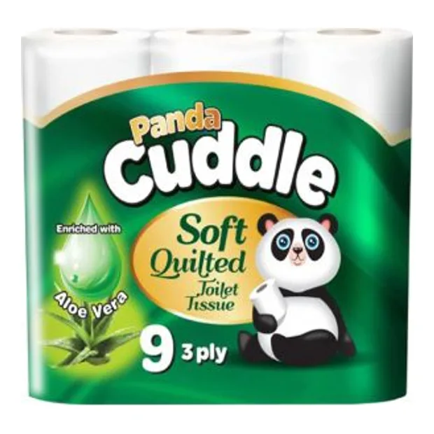 Panda Toilet Roll 3 Ply 9x5 Pack Green