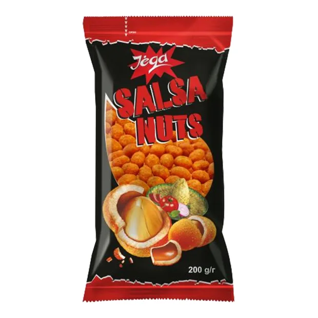 Jega Spicy Salsa Sauce Crispy Coated Peanuts