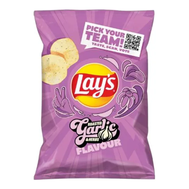 Lays Chipsy Roasted Garlic And Herb