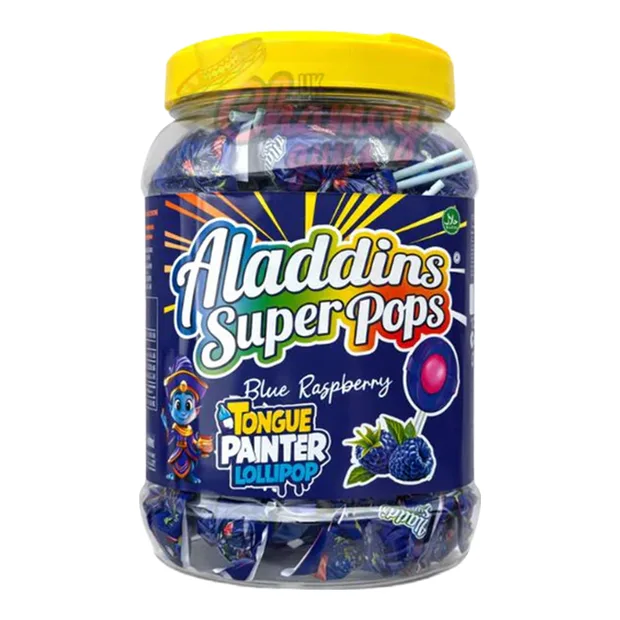 Aladdin Lollipop Blue Raspberry(Tongue Painter)